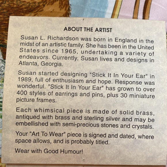 B-25 bomber brooch, Susan L Richardson - Picture 2 of 4